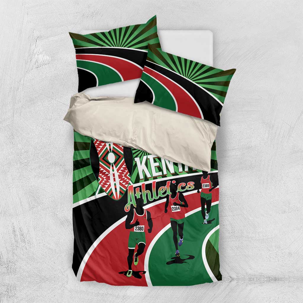 Afro Athletics Kenya Bedding Set Olono Maasai Shield Running Way LT14