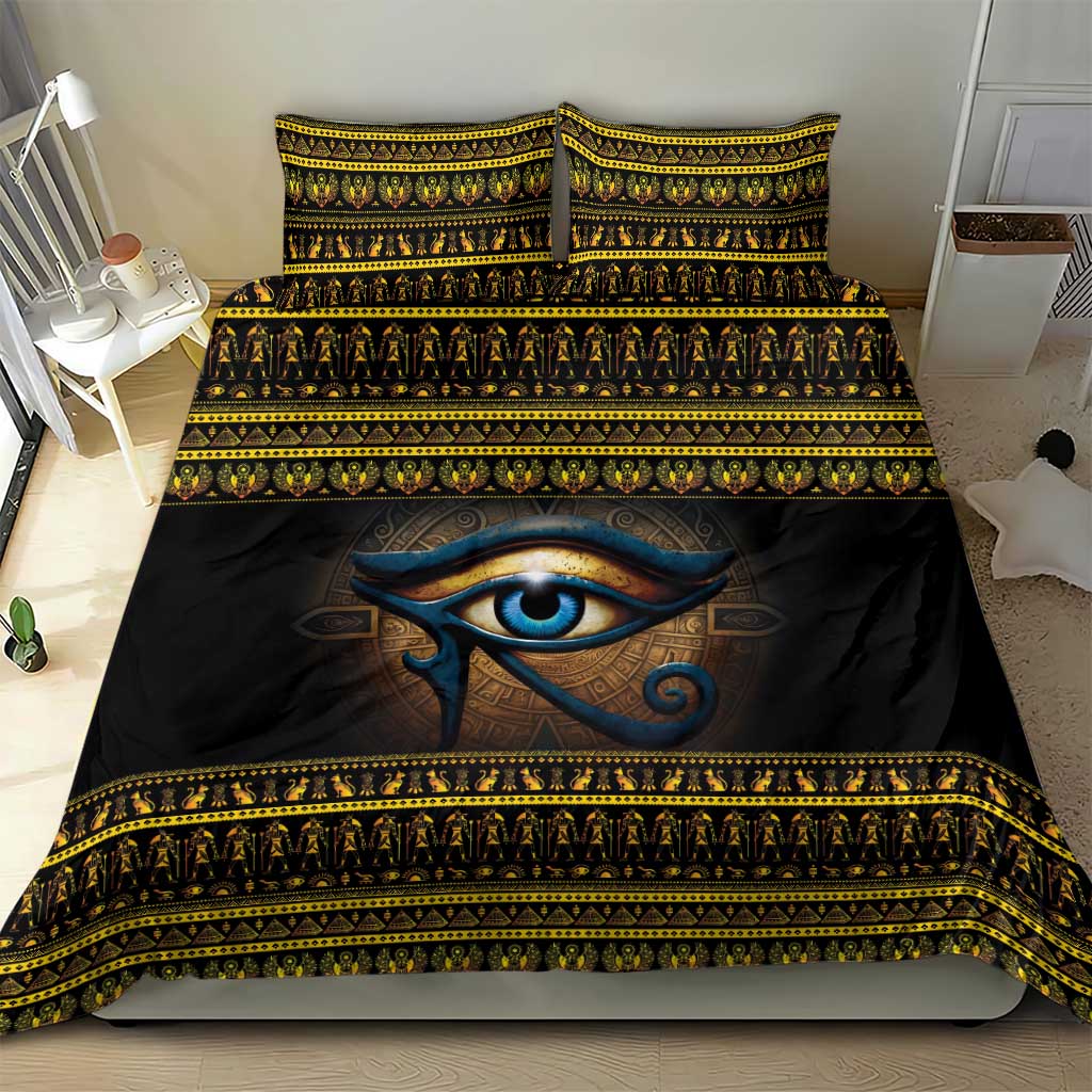 Ancient Egypt Eye Of Ra Bedding Set Sun To The Egyptians LT14