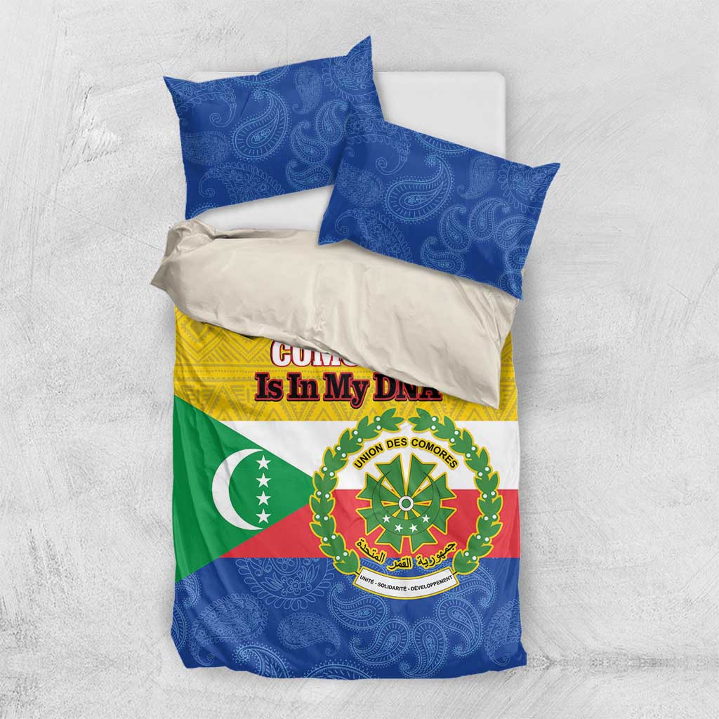 Afro Paisley Udzima wa Komori Bedding Set Comoros Is In My DNA LT14