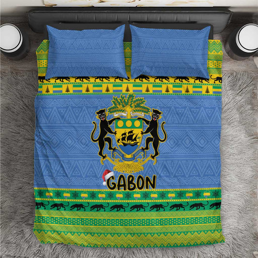 Afro Gabon Christmas Bedding Set Coat Of Arms Mix African Pattern LT15