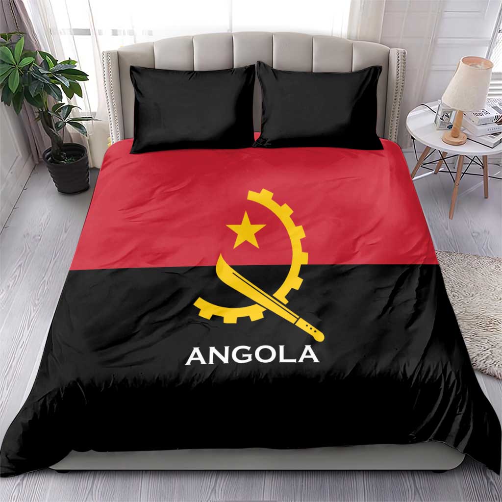 Angola Country Flag Stylized Bedding Set LT15