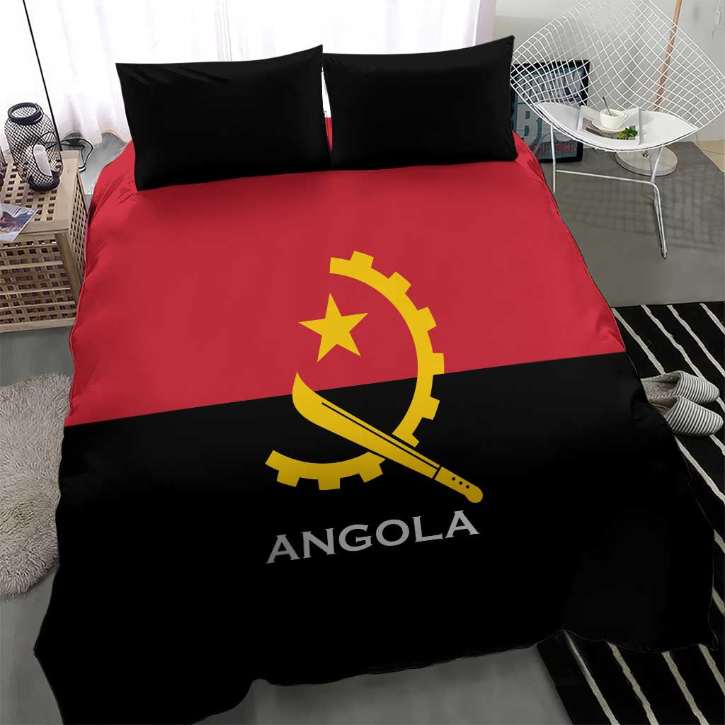 Angola Country Flag Stylized Bedding Set LT15