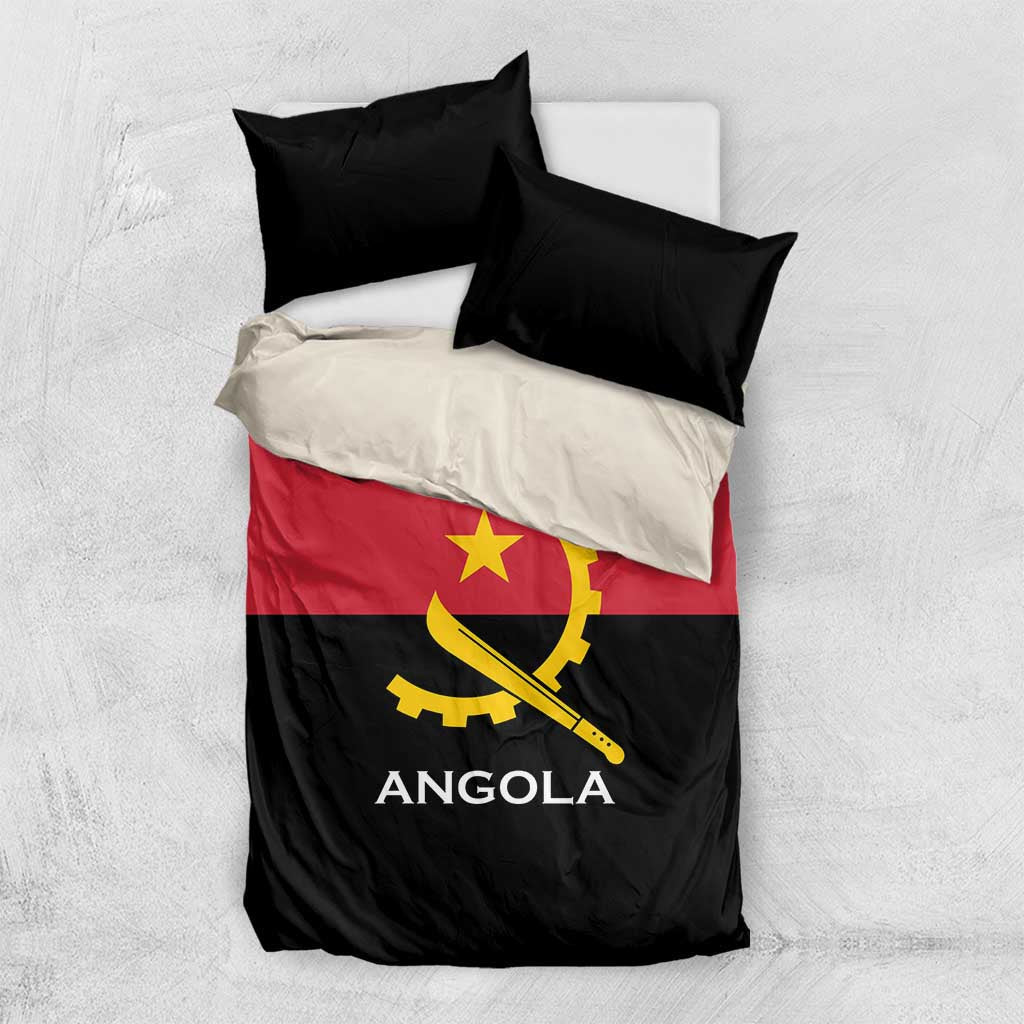 Angola Country Flag Stylized Bedding Set LT15