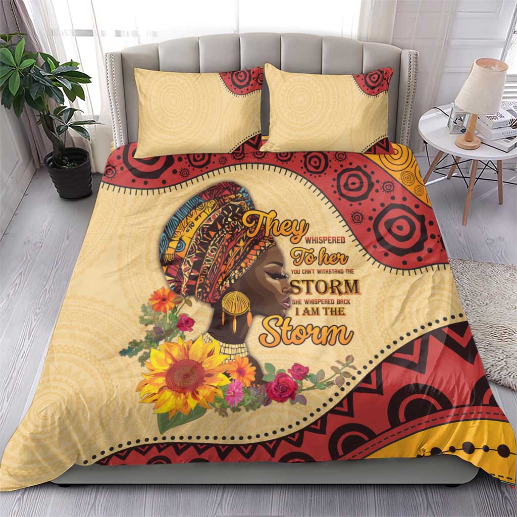 African Woman Bedding Set I Am The Storm LT15