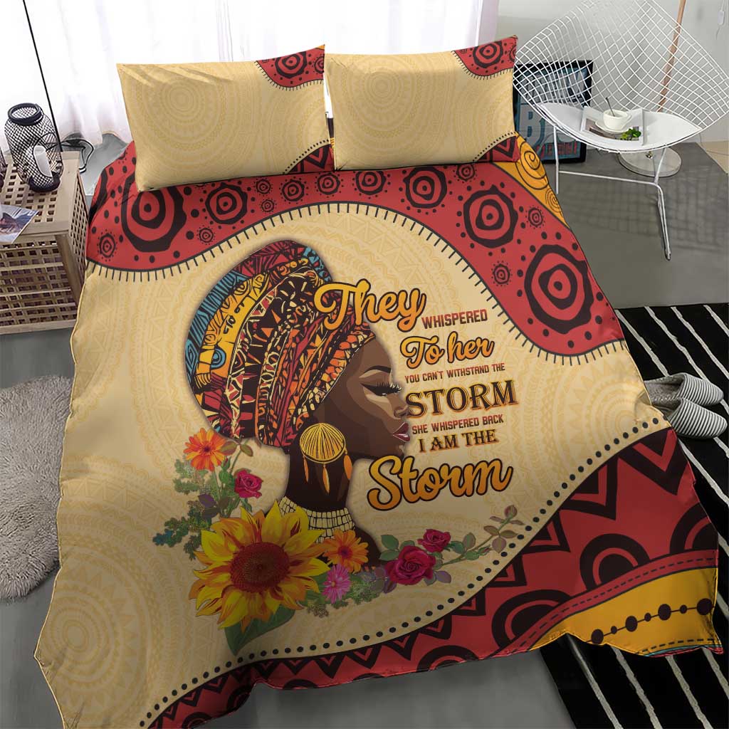 African Woman Bedding Set I Am The Storm LT15