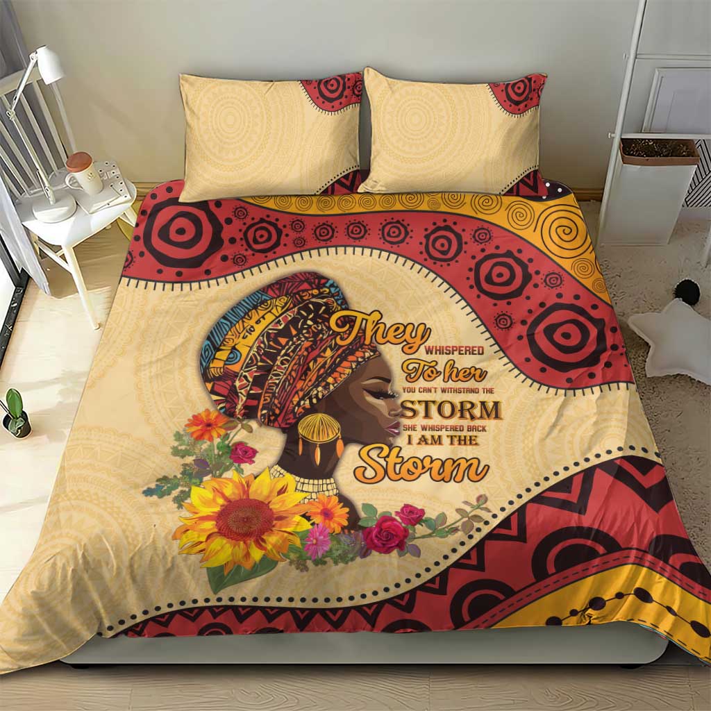 African Woman Bedding Set I Am The Storm LT15