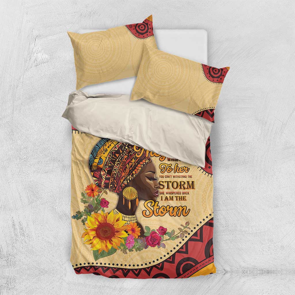 African Woman Bedding Set I Am The Storm LT15