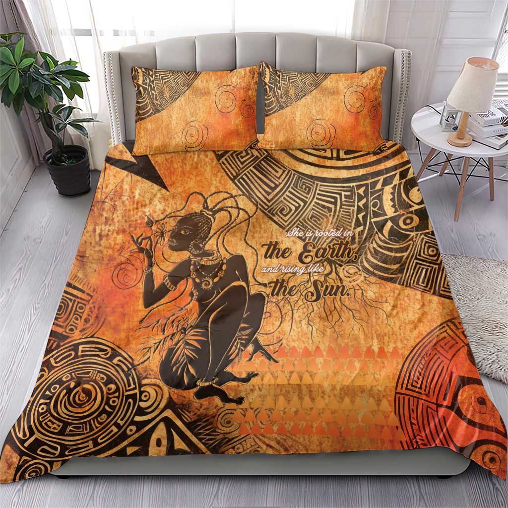 African Women Bedding Set With Tribal Pattern LT15