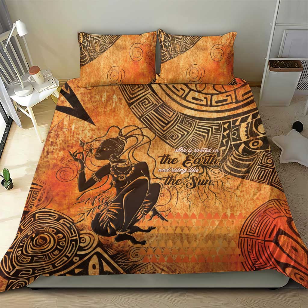 African Women Bedding Set With Tribal Pattern LT15