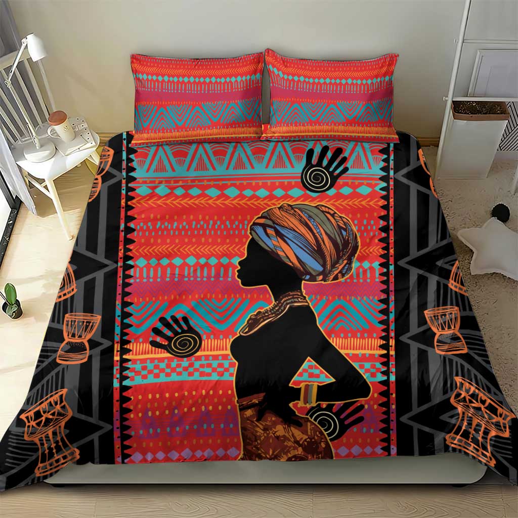 African Women Bedding Set Ethnic Pattern LT15