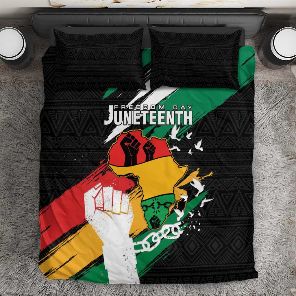 Afro Nigeria Juneteenth Bedding Set Freedom Day LT15