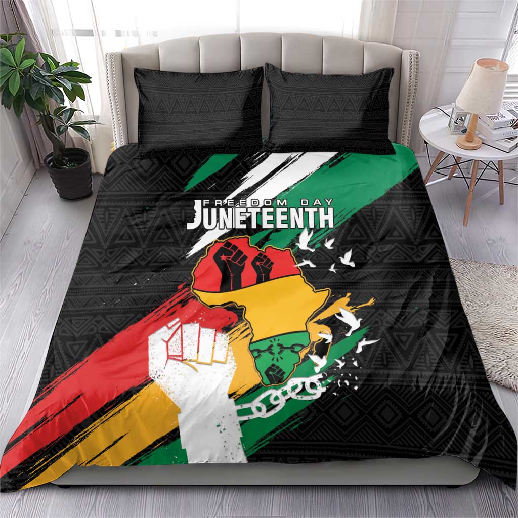 Afro Nigeria Juneteenth Bedding Set Freedom Day LT15