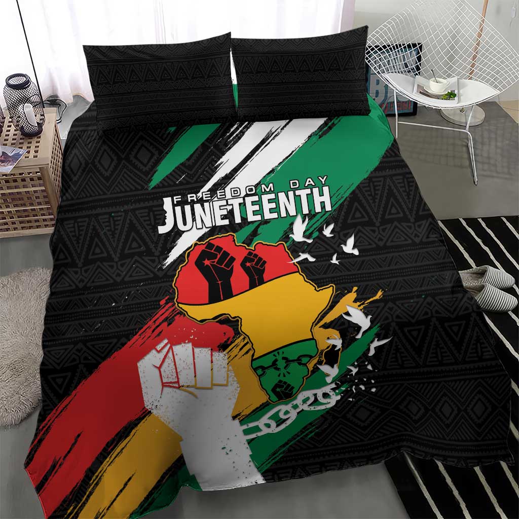 Afro Nigeria Juneteenth Bedding Set Freedom Day LT15