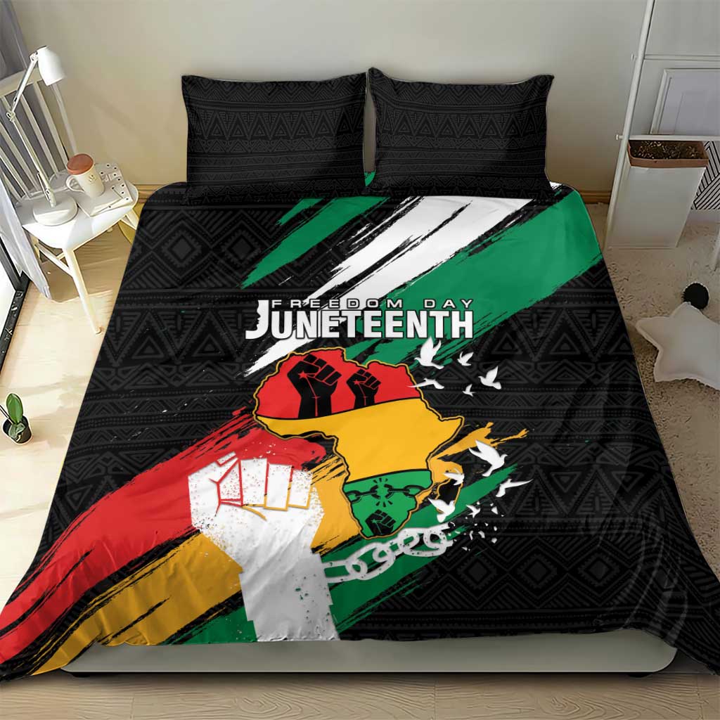 Afro Nigeria Juneteenth Bedding Set Freedom Day LT15