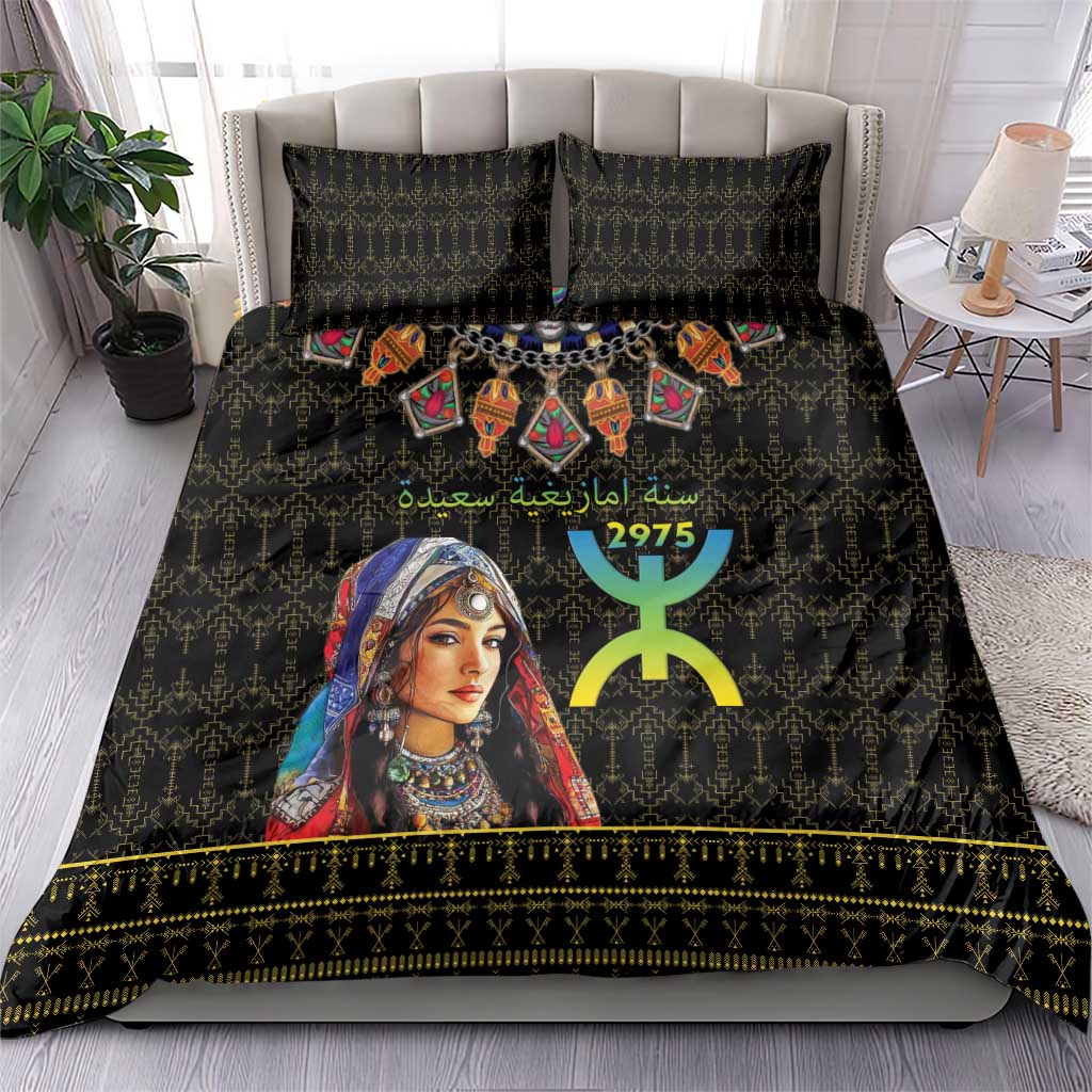 Assegwas Ameggaz Yennayer Bedding Set Women Amazigh - Berber Pattern LT15