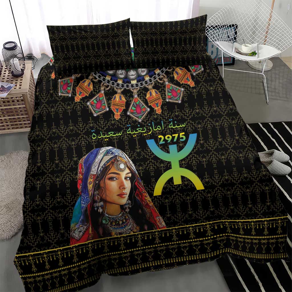 Assegwas Ameggaz Yennayer Bedding Set Women Amazigh - Berber Pattern LT15