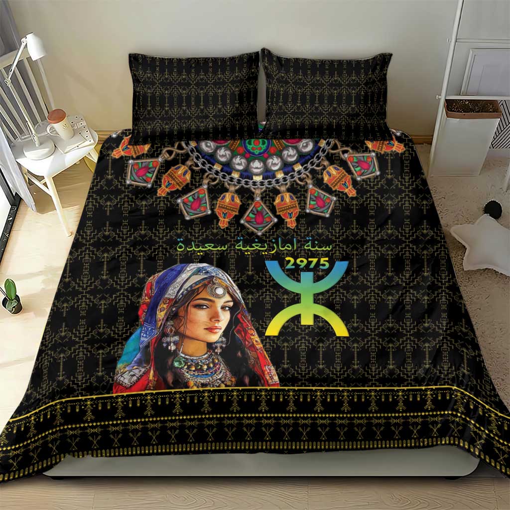 Assegwas Ameggaz Yennayer Bedding Set Women Amazigh - Berber Pattern LT15