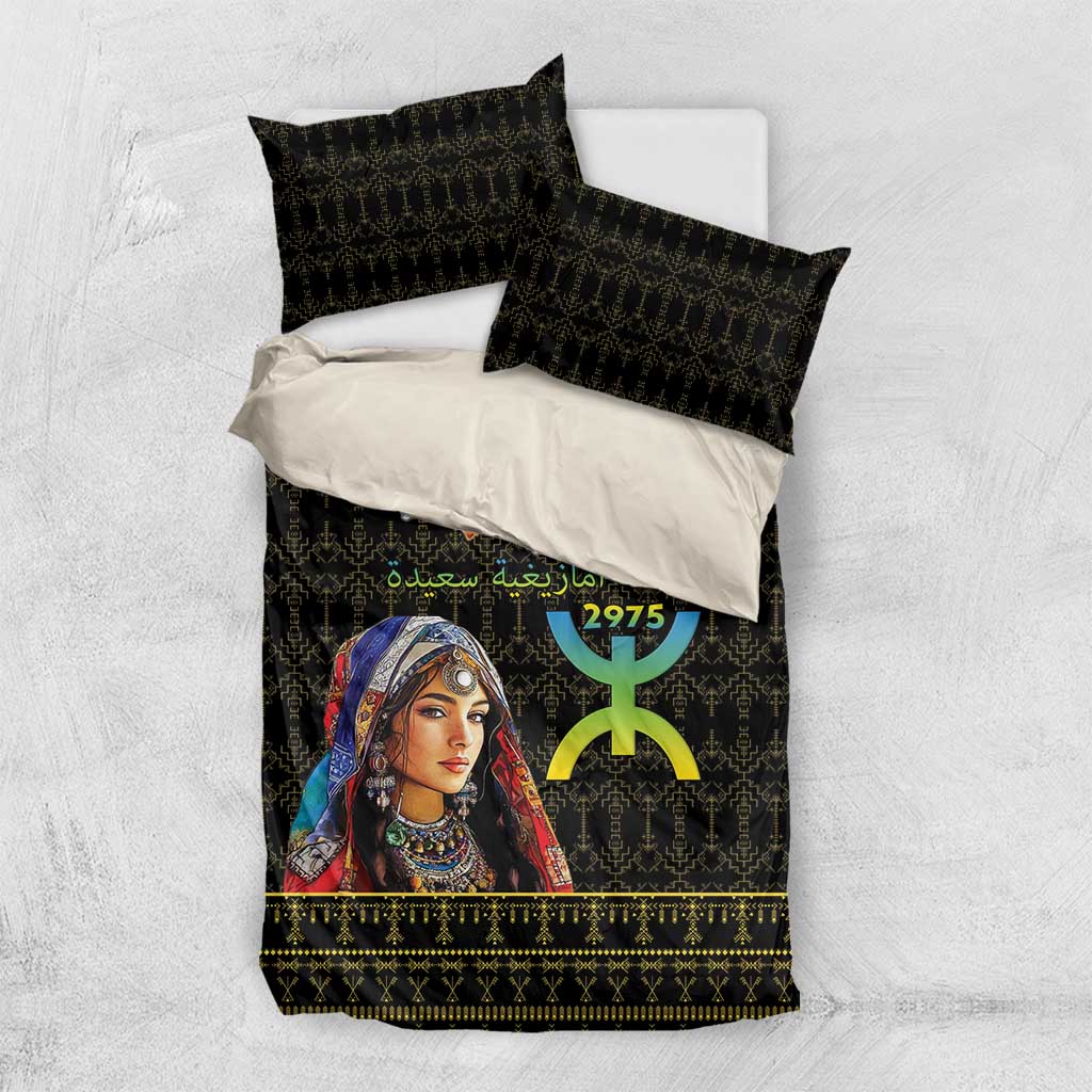 Assegwas Ameggaz Yennayer Bedding Set Women Amazigh - Berber Pattern LT15