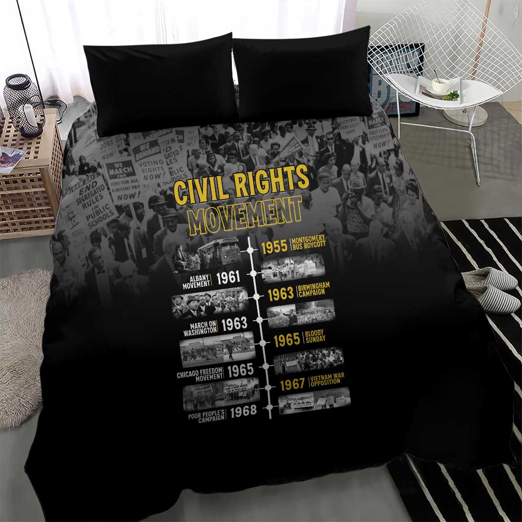 African-American History Month Bedding Set Civil Rights Movement LT15