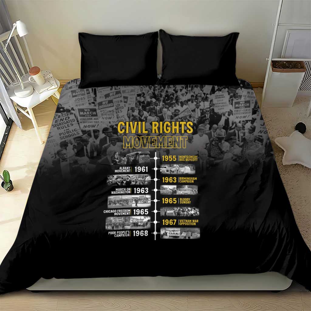 African-American History Month Bedding Set Civil Rights Movement LT15