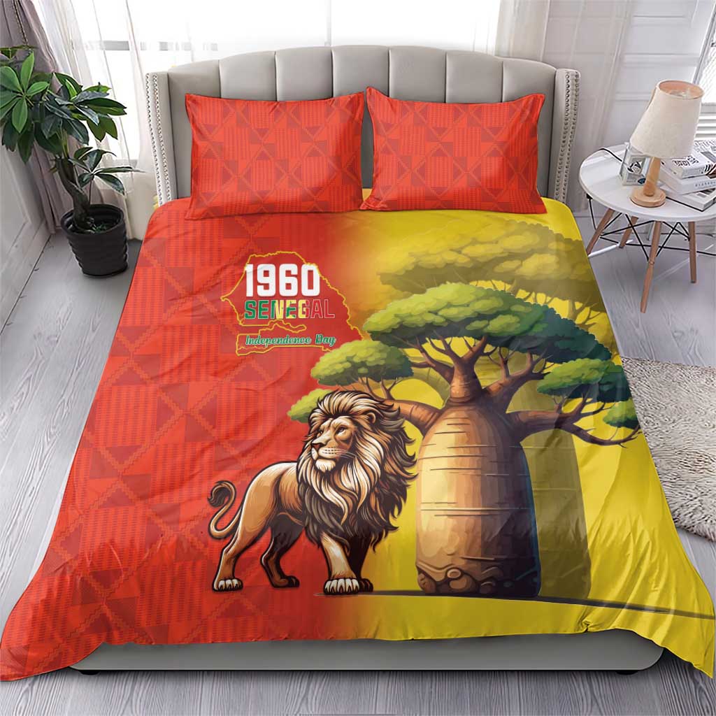 Afro Senegal Independence Day Bedding Set 65th Anniversary - Kente Pattern LT15