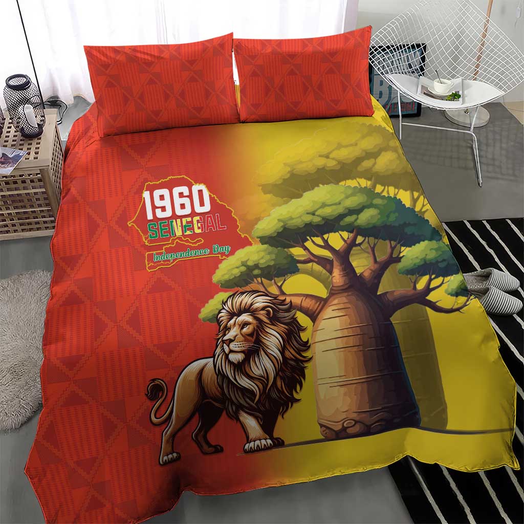 Afro Senegal Independence Day Bedding Set 65th Anniversary - Kente Pattern LT15