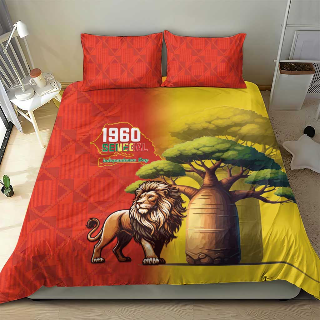 Afro Senegal Independence Day Bedding Set 65th Anniversary - Kente Pattern LT15