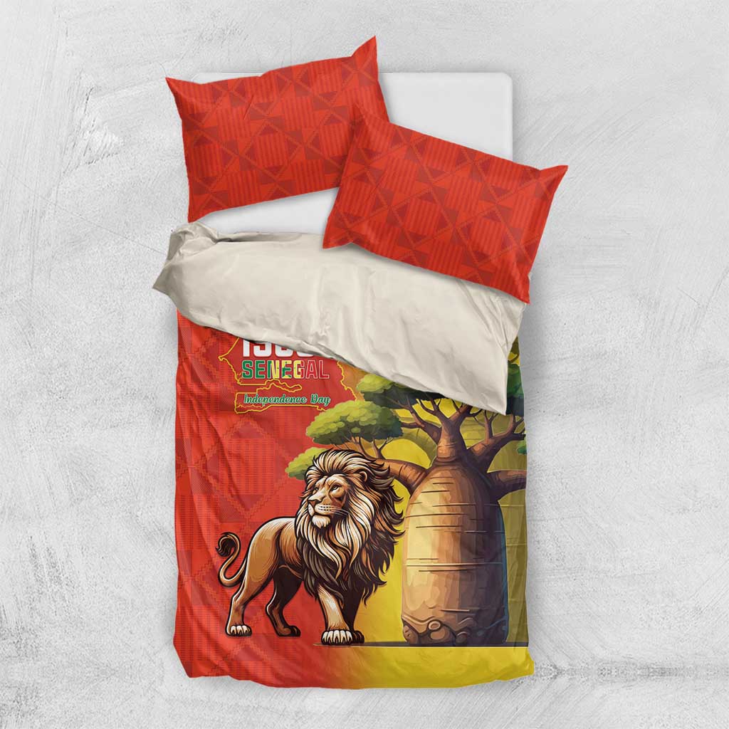 Afro Senegal Independence Day Bedding Set 65th Anniversary - Kente Pattern LT15