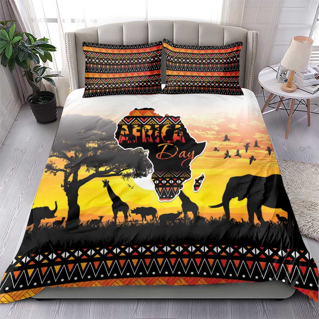 Africa Day Bedding Set Safari With Map - African Pattern LT15