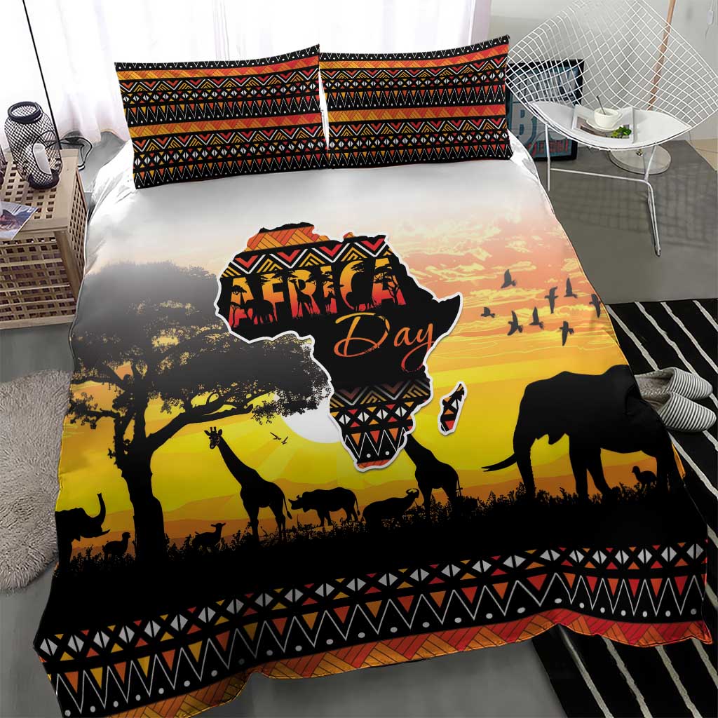 Africa Day Bedding Set Safari With Map - African Pattern LT15