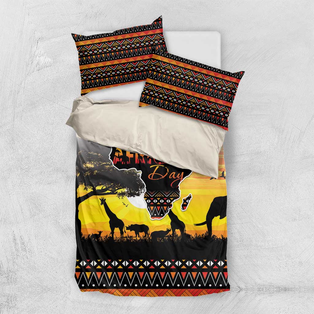 Africa Day Bedding Set Safari With Map - African Pattern LT15
