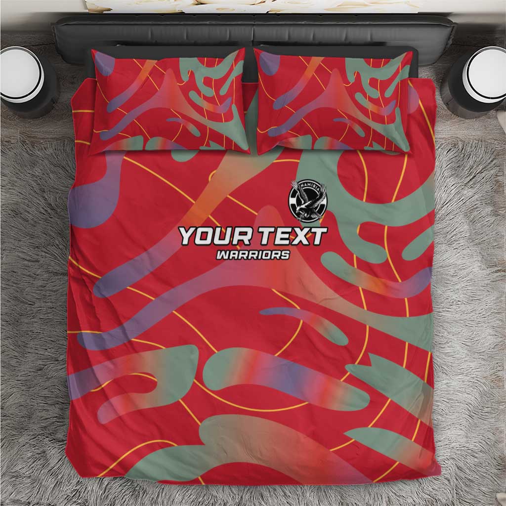 Afro Namibia Football Custom Bedding Set Go Namibia Warriors - Sporty Style LT15