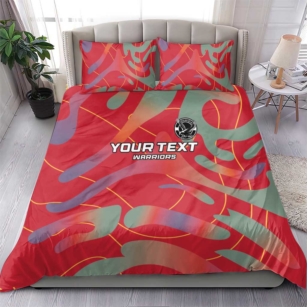 Afro Namibia Football Custom Bedding Set Go Namibia Warriors - Sporty Style LT15
