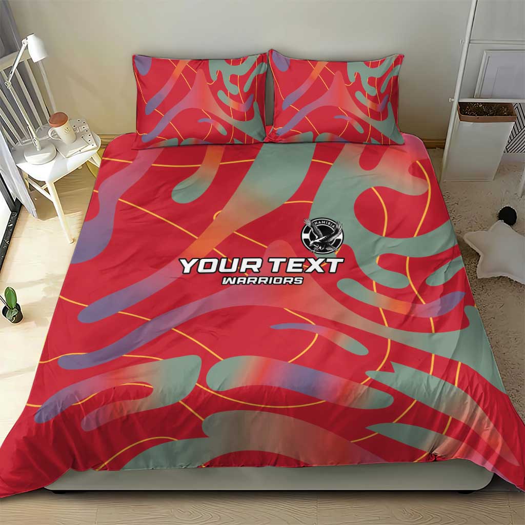 Afro Namibia Football Custom Bedding Set Go Namibia Warriors - Sporty Style LT15