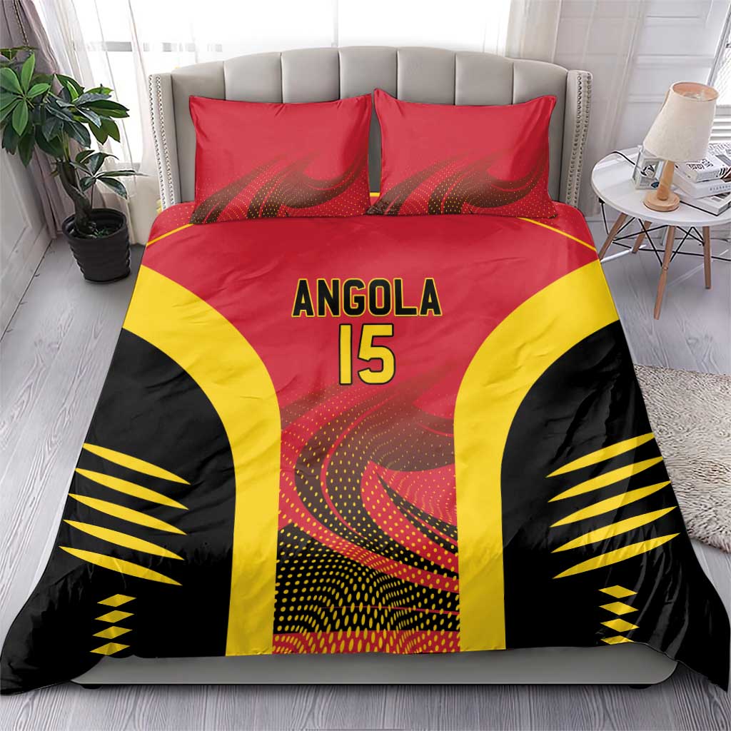 Afro Basketball Custom Angola Bedding Set Go Champions LT15
