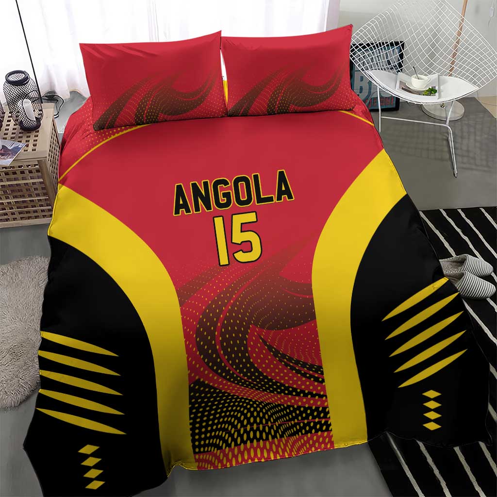 Afro Basketball Custom Angola Bedding Set Go Champions LT15
