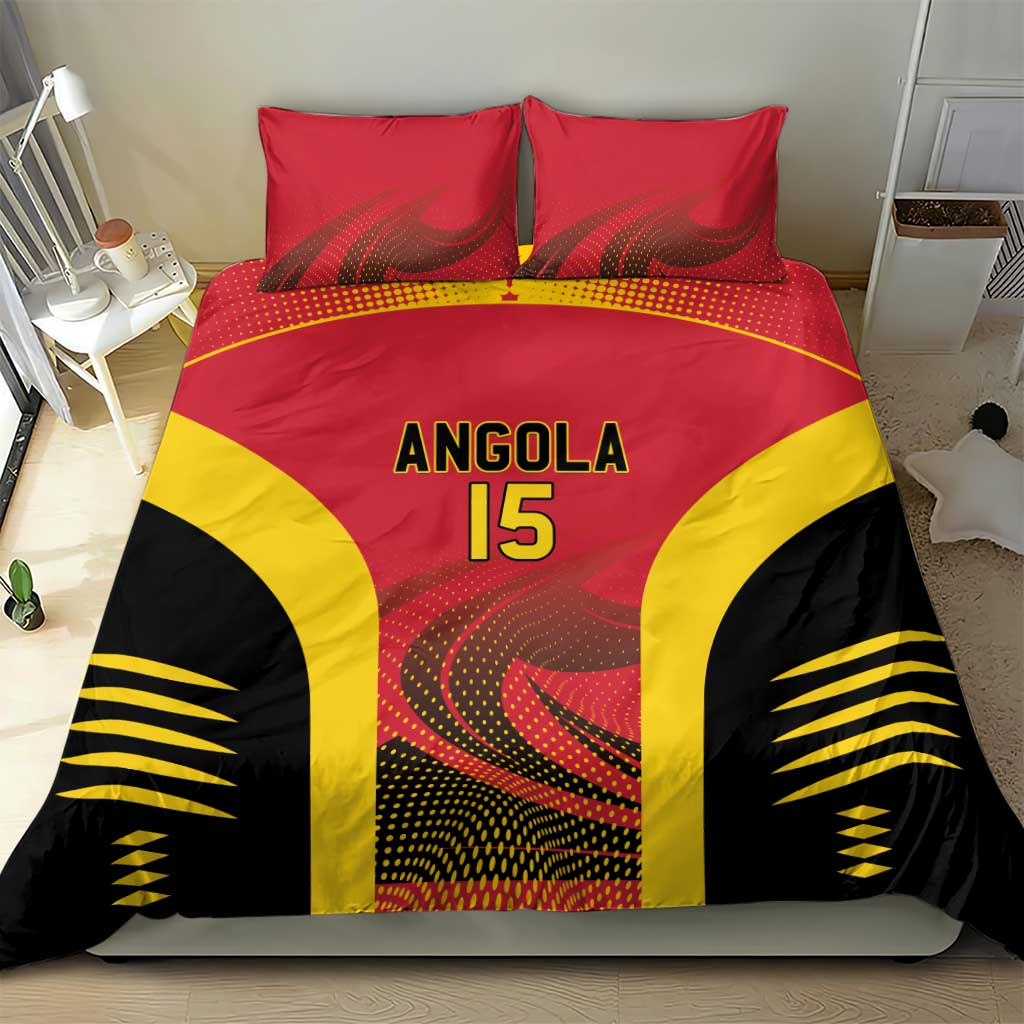 Afro Basketball Custom Angola Bedding Set Go Champions LT15