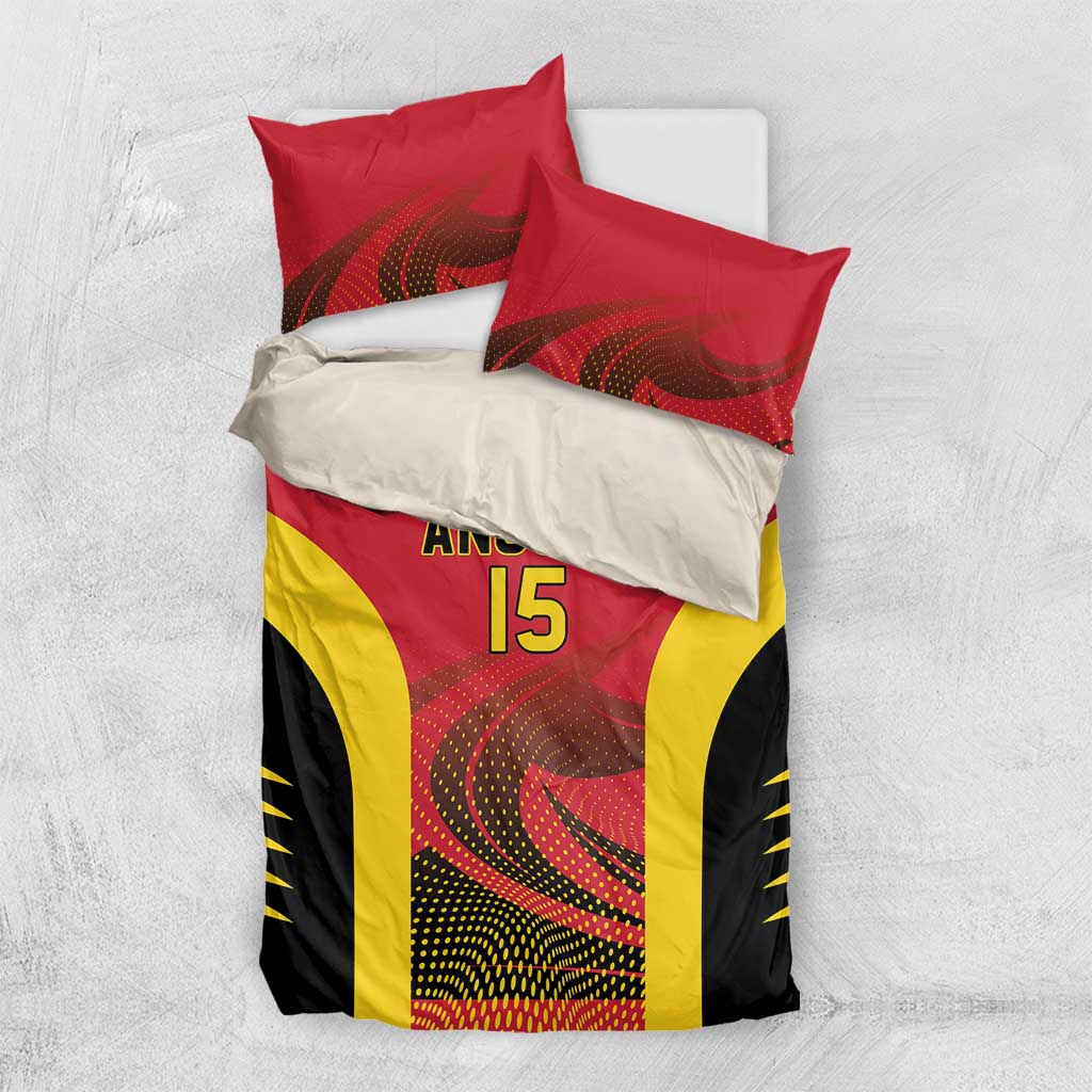 Afro Basketball Custom Angola Bedding Set Go Champions LT15