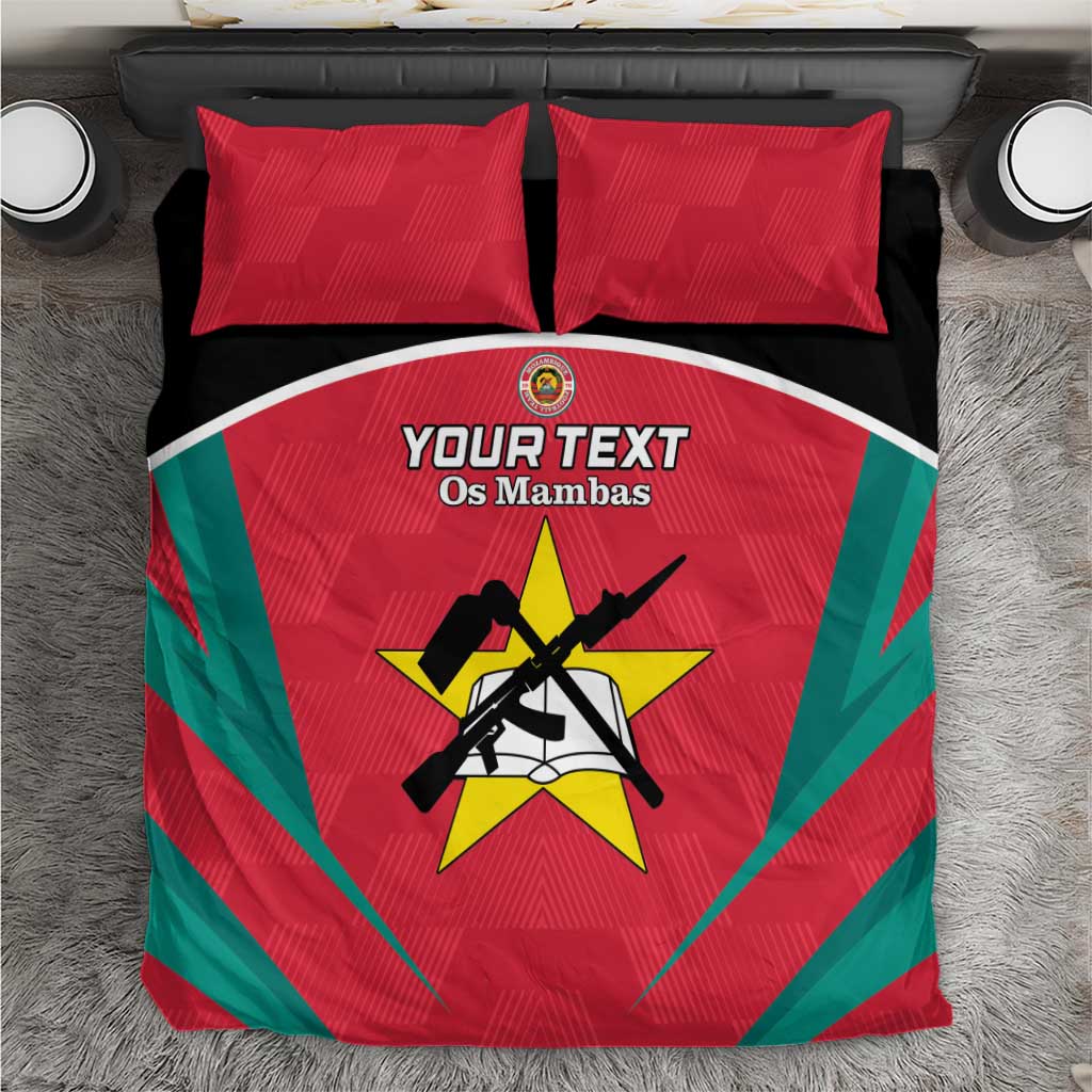 Afro Mozambique Football Custom Bedding Set Go Os Mambas LT15