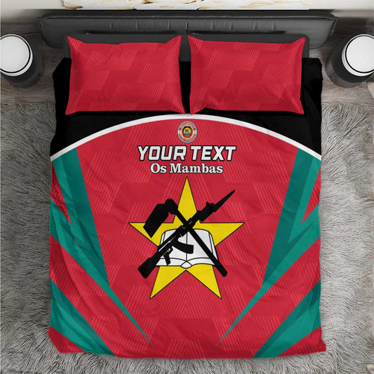 Afro Mozambique Football Custom Bedding Set Go Os Mambas LT15