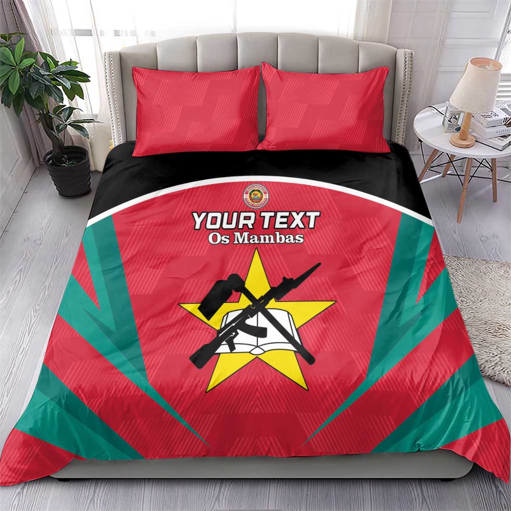 Afro Mozambique Football Custom Bedding Set Go Os Mambas LT15