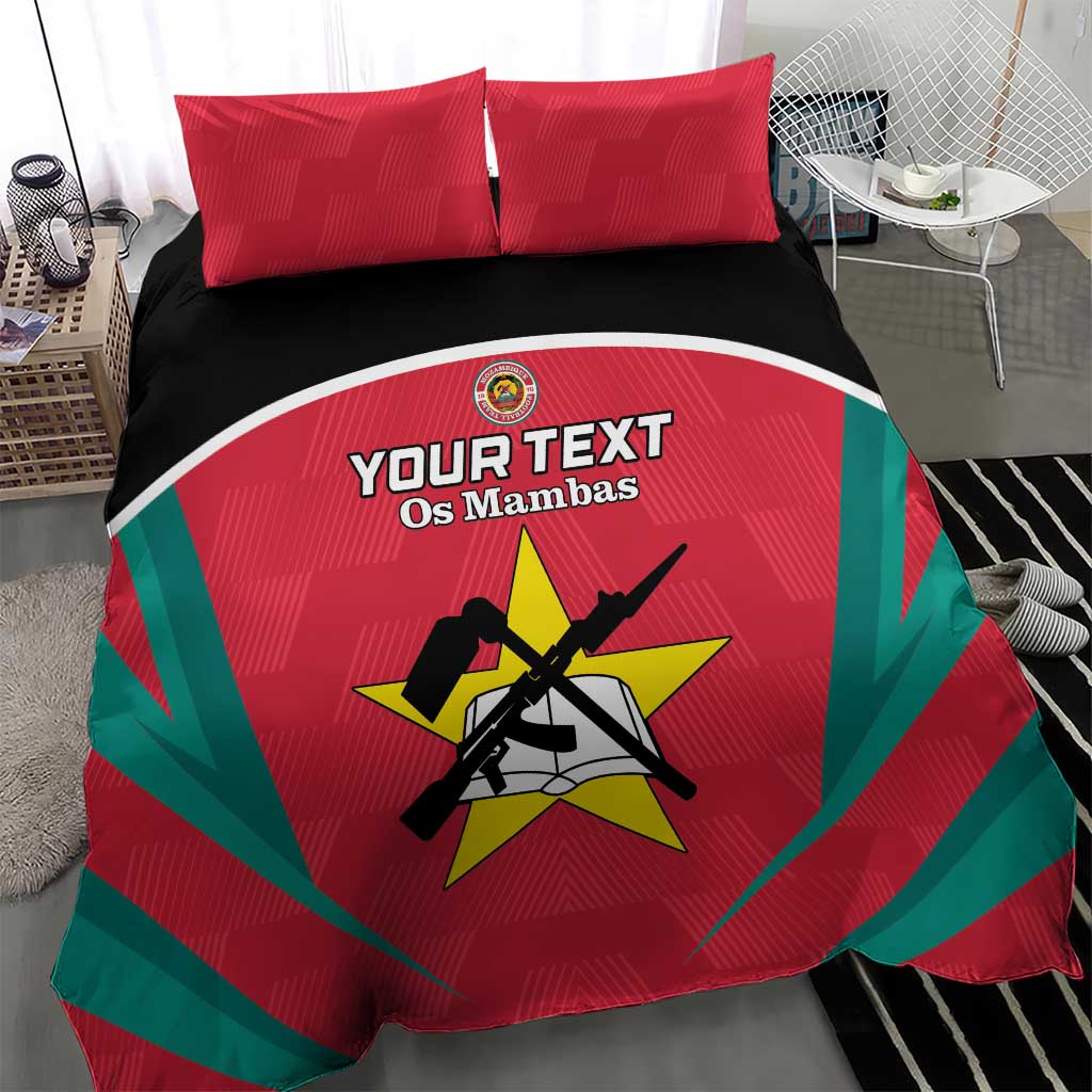 Afro Mozambique Football Custom Bedding Set Go Os Mambas LT15