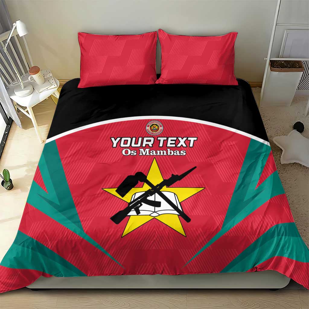 Afro Mozambique Football Custom Bedding Set Go Os Mambas LT15