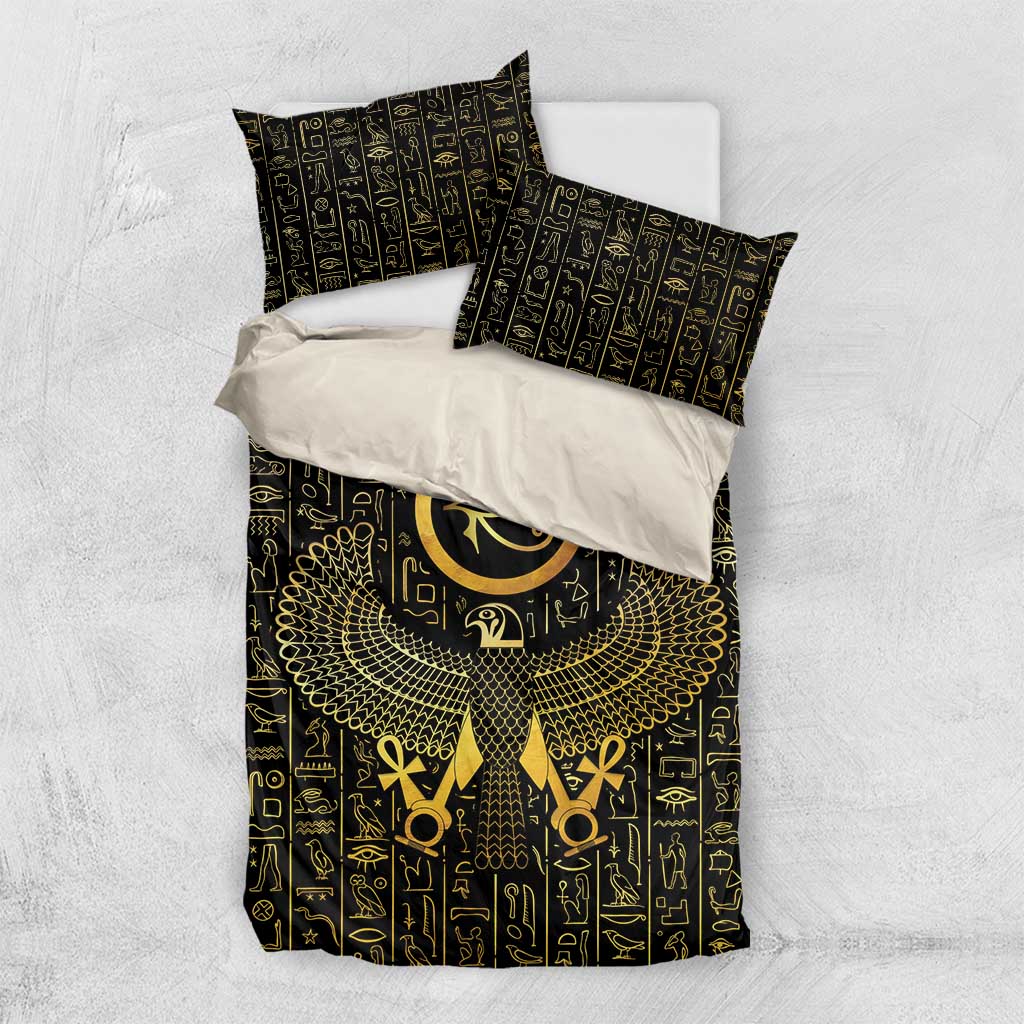 Ancient Egyptian Bedding Set Horus Falcon God LT15