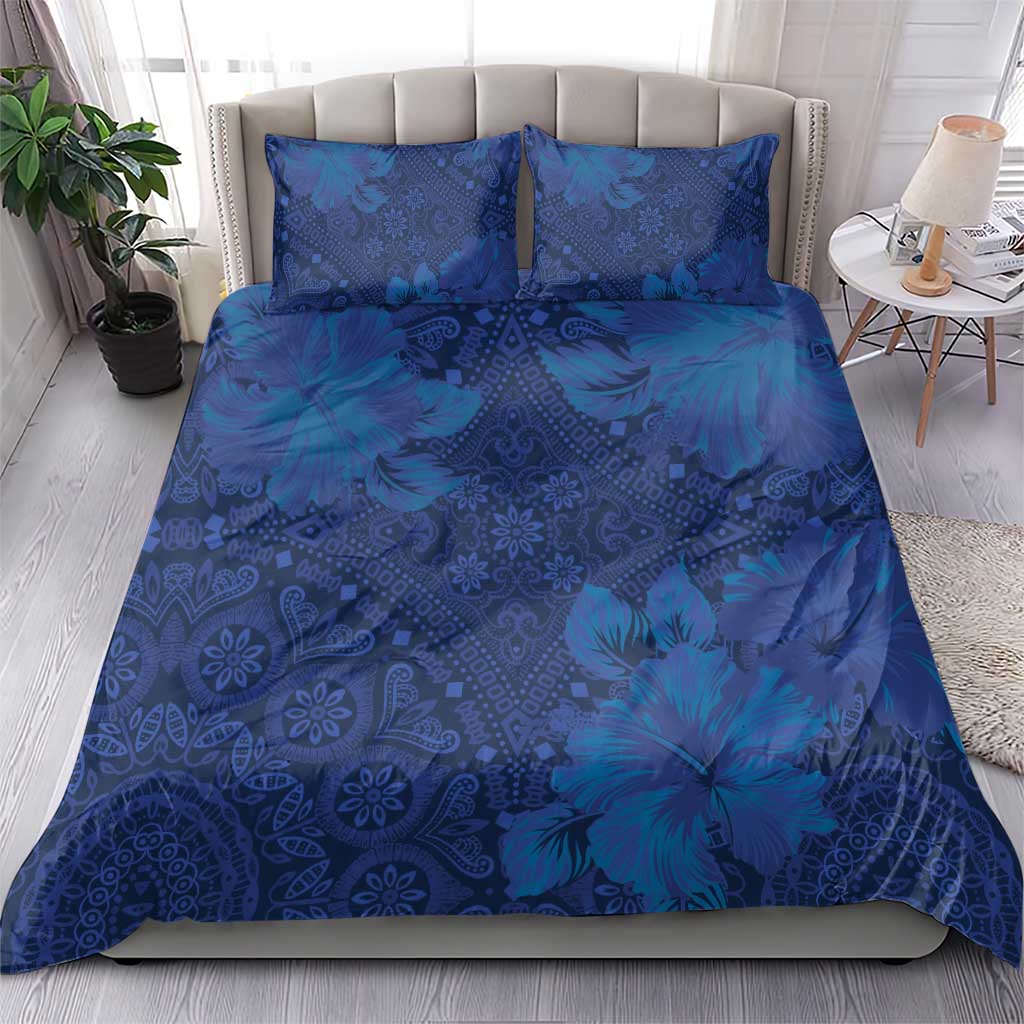 Afro Hibiscus Tropical Bedding Set ShweShwe African Pattern LT15