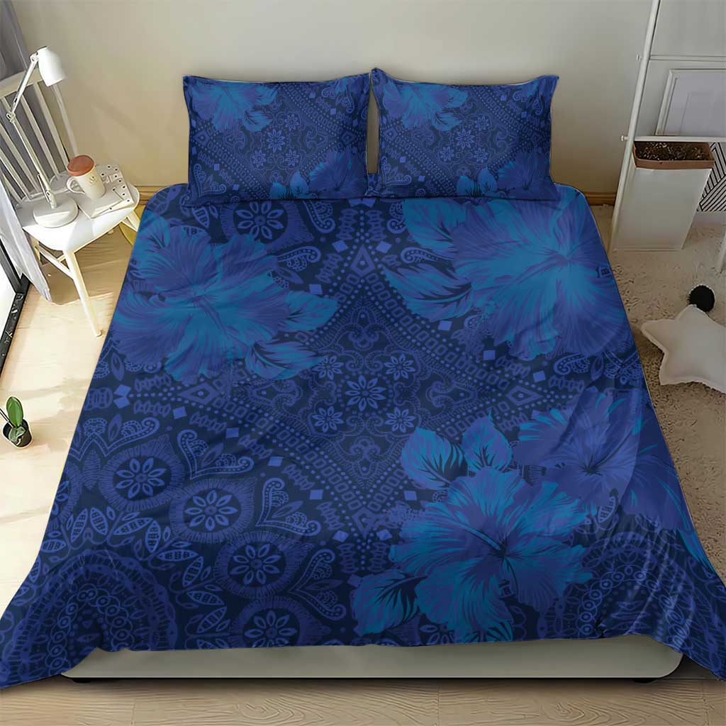 Afro Hibiscus Tropical Bedding Set ShweShwe African Pattern LT15