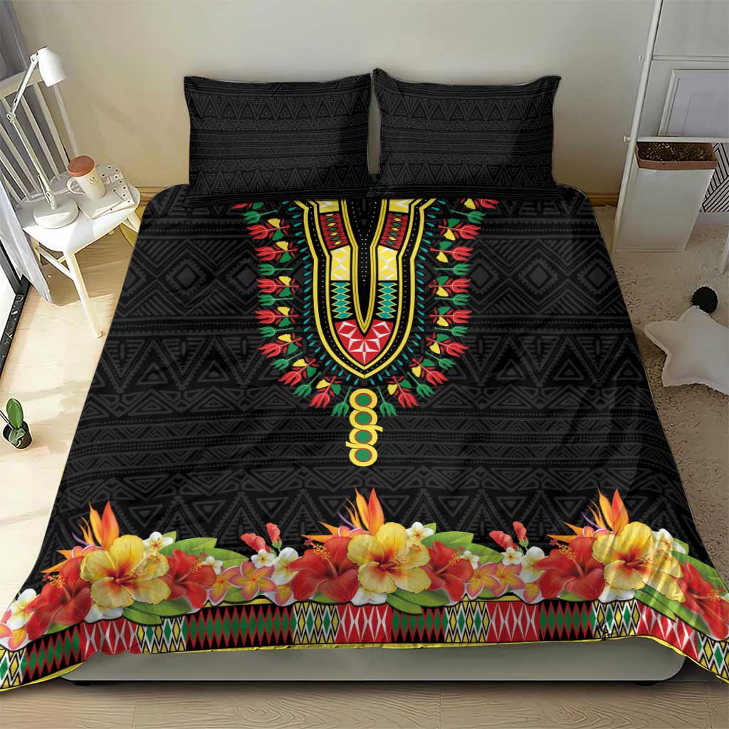 Afro Hibiscus Tropical Bedding Set Dashiki African Pattern LT15