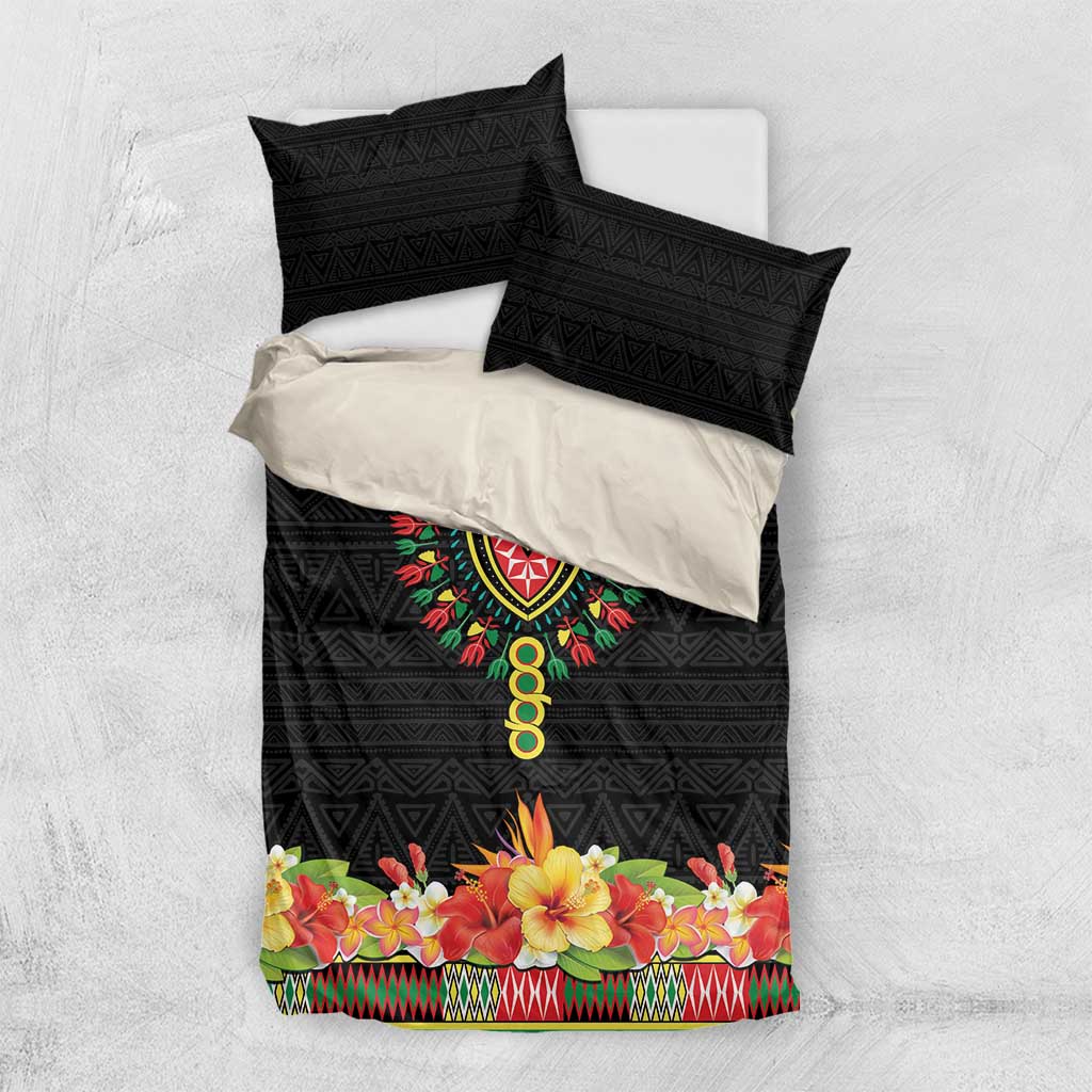 Afro Hibiscus Tropical Bedding Set Dashiki African Pattern LT15
