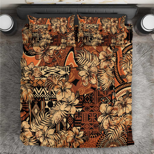 Afro Hibiscus Tropical Bedding Set African Pattern LT15