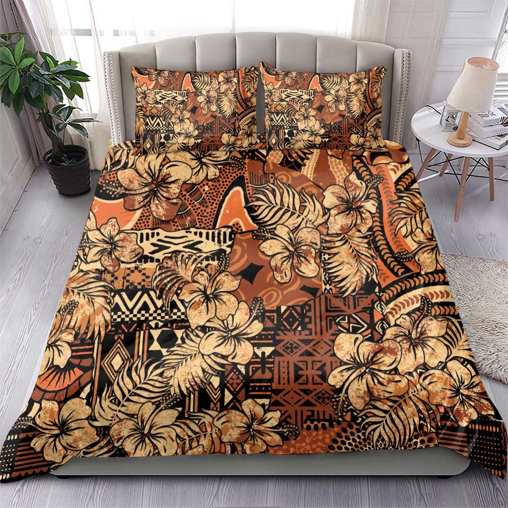 Afro Hibiscus Tropical Bedding Set African Pattern LT15